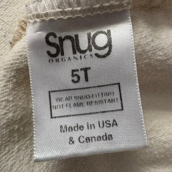 Organic cotton sherpa sleeper for toddlers, size 4T-5T. Made in USA! - Picture 3 of 9